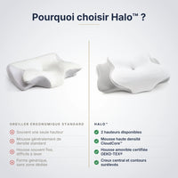 Halo par Maison Cervéa® — Oreiller ergonomique nouvelle génération