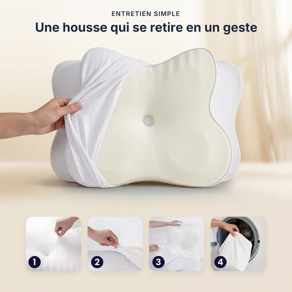 Halo par Maison Cervéa® — Oreiller ergonomique nouvelle génération
