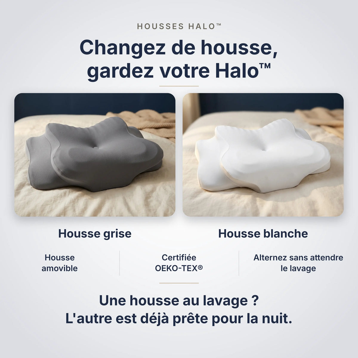 Halo par Maison Cervéa® — Oreiller ergonomique nouvelle génération