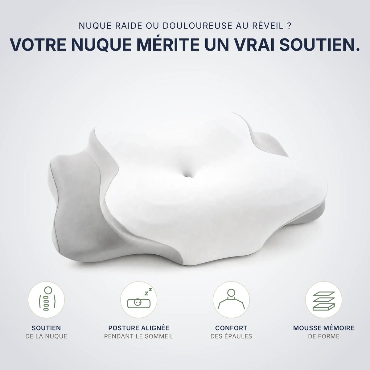 Halo par Maison Cervéa® — Oreiller ergonomique nouvelle génération