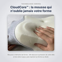 Halo par Maison Cervéa® — Oreiller ergonomique nouvelle génération