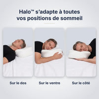 Halo par Maison Cervéa® — Oreiller ergonomique nouvelle génération