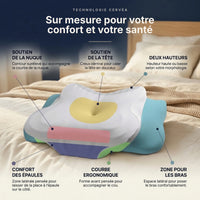 Halo par Maison Cervéa® — Oreiller ergonomique nouvelle génération